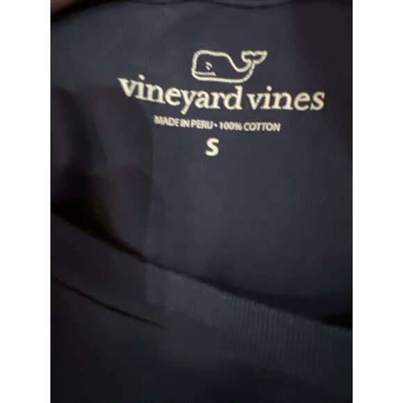 Vineyard Vines navy blue duck hunting graphic long sleeve tshirt S oversized - Picture 4 of 9